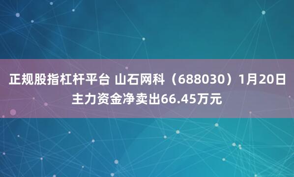 正规股指杠杆平台 山石网科（688030）1月20日主力资金净卖出66.45万元